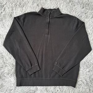 Cutter and Buck 1/4 Zip Black Sweater, Size L